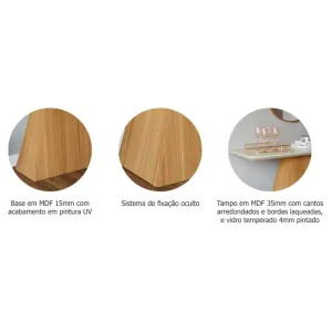 APARADOR CIMOL HELENA NATURE / OFF WHITE